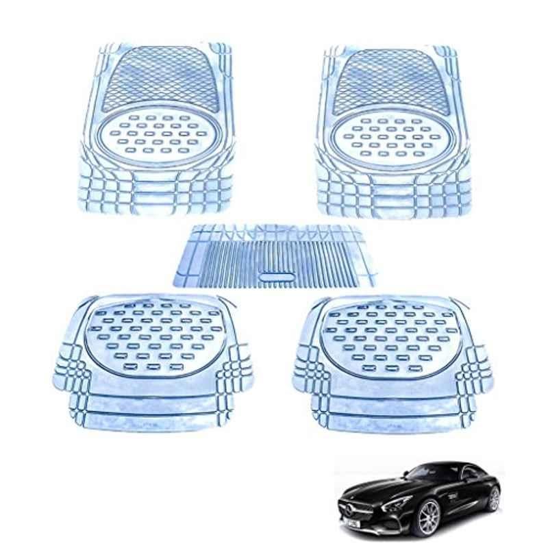 Kozdiko 5 Pcs 6605 PVC & Rubber Clear Car Foot Mat Set for Mercedes Benz Amg-GT