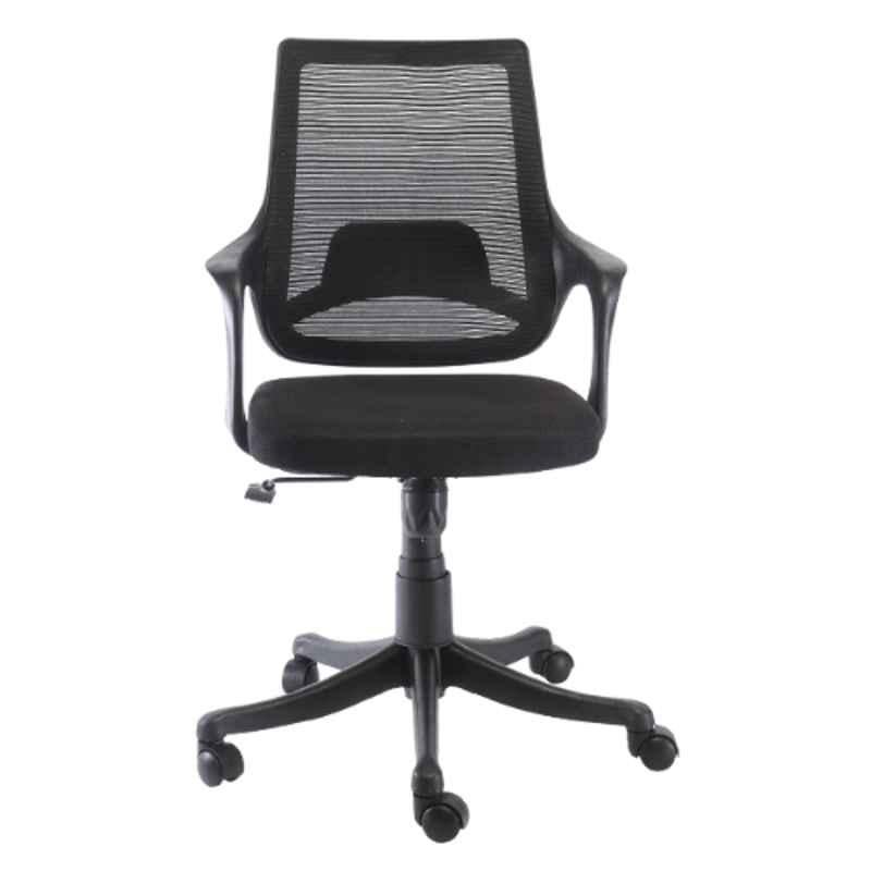Regent Pearl Medium Back Net & Metal Black Mesh Chair