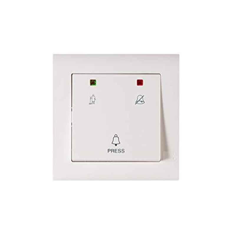MK Electric 1 Gang 2 Way Bell Switch with Indicator, MV4328WHI