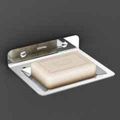 Plantex Soap Dish for Bathroom/Stainless Steel Wall Mounted Soap Holder/Case/Bathroom Accessories Chrome