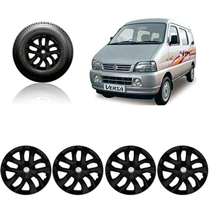 Auto Pearl 4 Pcs 13 inch ABS Black Car Wheel Cover Set for Maruti Suzuki Versa