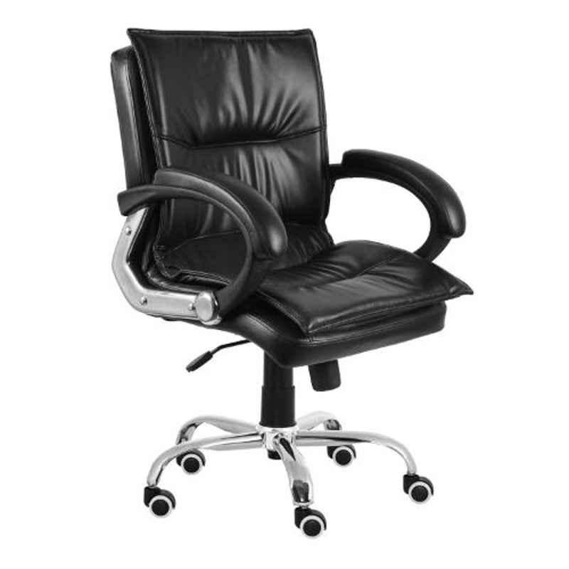 Da Urban Trix Black Medium Back Revolving Office Chair