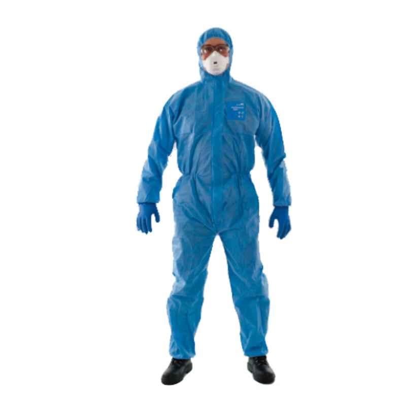 Microgard 1500 Plus 3XL Light Blue SMS Fabric Anti-Static Coverall, 111