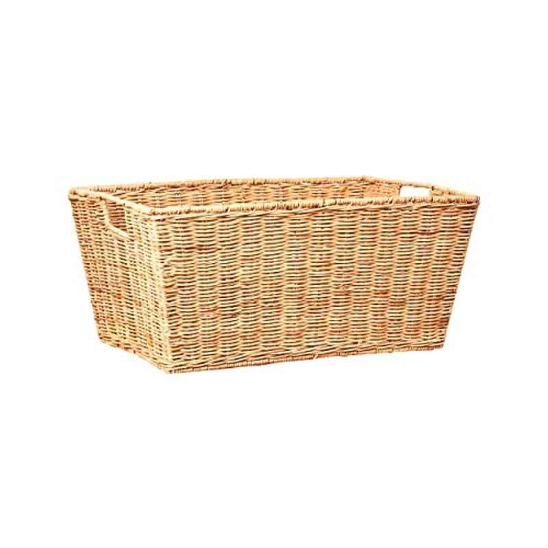 Homesmiths 44x30x20cm Rattan Natural Tray, Size: Large