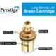 Prestige EVA Brass Chrome Finish Black Flexible Swan Neck Pillar Tap