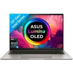 Asus UX5304VA-NQ762WS ZenBook S 13 2023 Thin & Light Basalt Grey Laptop with Intel EVO Intel Core i7 13th Gen 1335U 16GB/1TB SSD/Windows 11 Home & 13.3 inch OLED Display, 90NB0Z92-M00AJ0