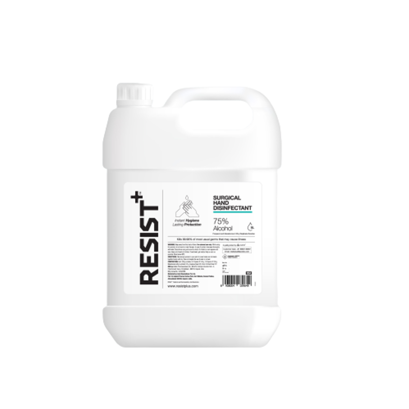 Resist Plus 5L Isopropyl Alcohol Based Surgical Hand Disinfectant
