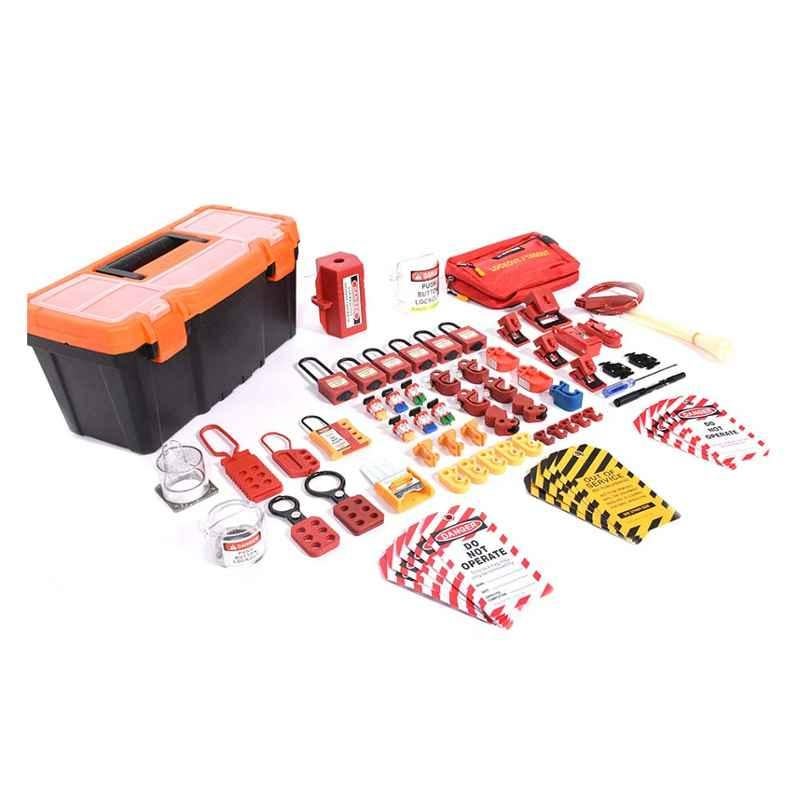 LOK-FORCE 93 Pcs Medium Plastic Tool Box Electrical Kit, LOKT-EPBM-201