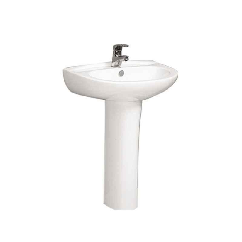 Milano 207 500x426x830mm Wash Basin with Pedestal, 140500200729
