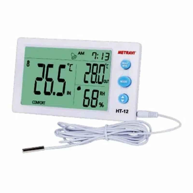 Metravi Digital Temperature & Humidity Meter, HT-12