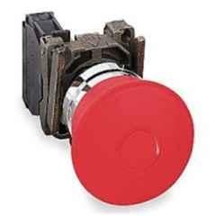 Schneider Electric Harmony XB5 22mm Red 1NC Turn To Release Emergency Switching of Mushroom Head Push Button, XB5AS442N