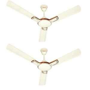 Altino Macho 50W Ivory Ceiling Fan, Sweep: 1200 mm (Pack of 2)