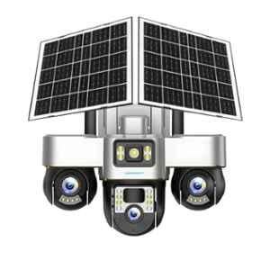 Cybernautt 6MP+6MP+6MP 4G Solar SIM Camera with Motion Detect Night Vision & Two Way Audio X18M
