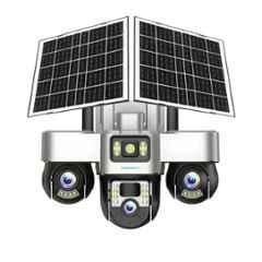 Cybernautt 6MP+6MP+6MP 4G Solar SIM Camera with Motion Detect Night Vision & Two Way Audio X18M