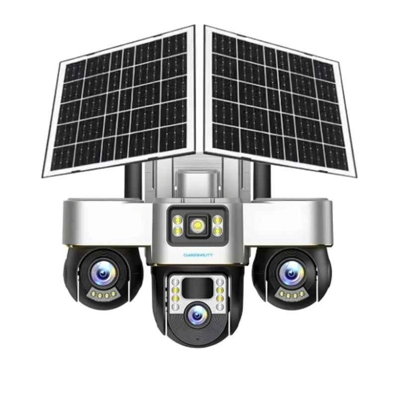 Cybernautt 6MP+6MP+6MP 4G Dual Solar SIM Camera with Motion Detect Night Vision & Two Way Audio X18M