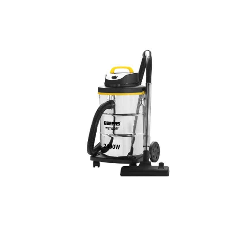 Geepas 2300W 23L Stainless Steel Wet & Dry Vacuum Cleaner, GVC19011