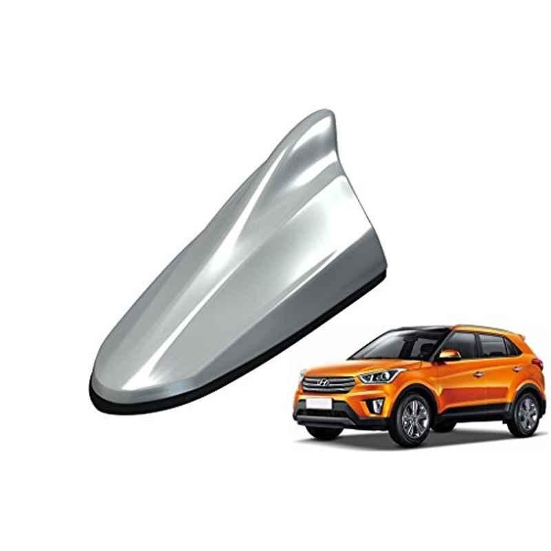 Kozdiko Silver Shark Fin Signal Receiver Antenna for Hyundai Creta