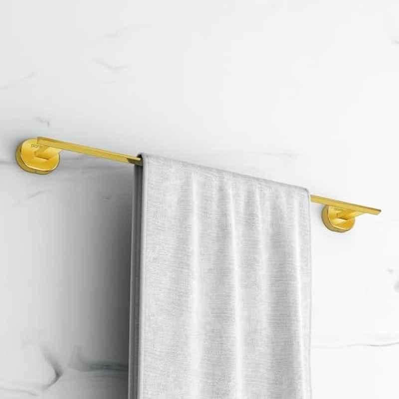 Plantex Stainless Steel 24 inch Towel Rod for Bathroom/Towel Holder in Bathroom/Towel Holder/Bathroom Accessories PVD Gold Finish Onix
