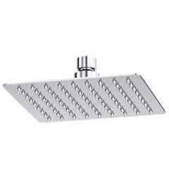 10X 6x6 inch Alloy Steel & Brass Overhead Shower