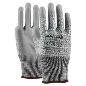 Mallcom P363G HPPE & Fiberglass Grey Cut Resistant Safety Gloves, Size: 10 (Pack of 2)