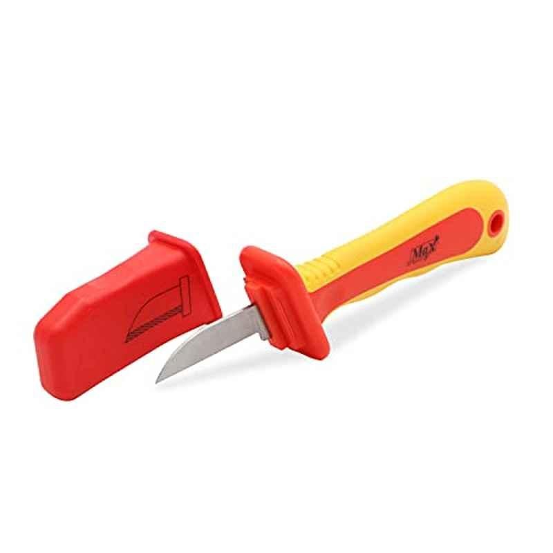 Max Germany 155x8mm Red & Yellow Insulated Cable Knife, 51418