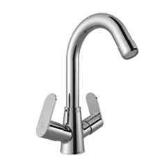 RN 1/2 inch Brass Ingot Nickel & Chrome Plated Touch Center Hole Basin Mixer