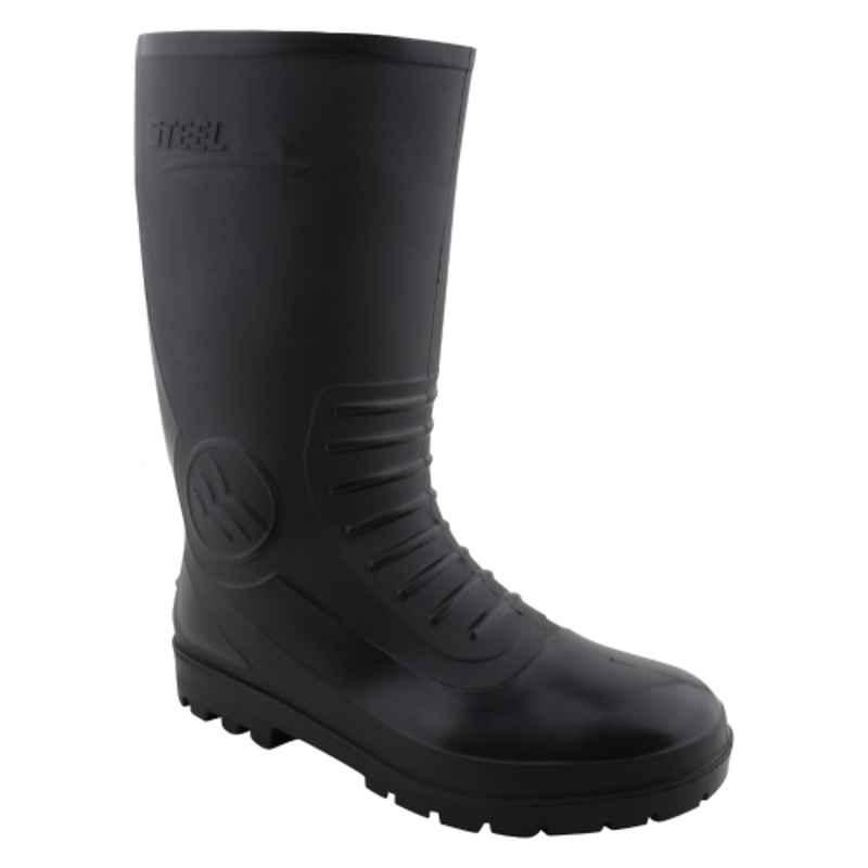 Foot Trends PVC Gumboot for Mens, Oil & Water Resistance and Tear Resistance, Size: 6