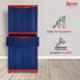 Supreme Fusion-2 MDR 1 Plastic Coke Red & Blue Multipurpose Cupboard with 1 Sliding Drawer Storage, Fusion02MDR1-RB