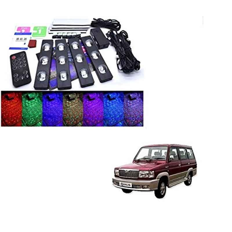 Kozdiko 4 Pcs Plastic LED Car Starlights Kit with 7 Different Colors for Toyota Qualis