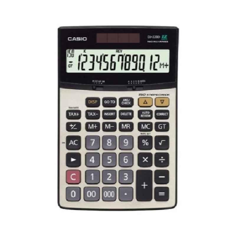 Casio DJ-220D Plus 219x146x38mm Metal 12 Digit Financial & Business Calculator