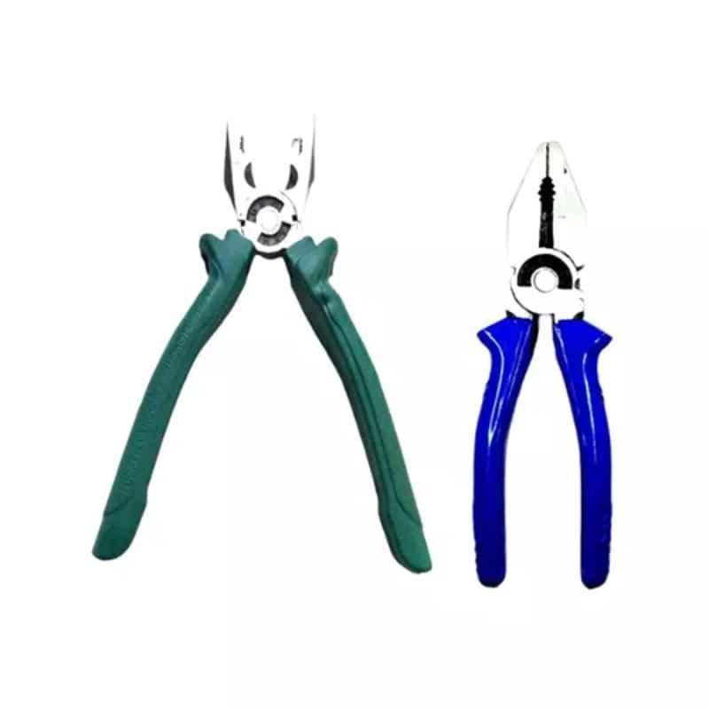Sky Blue 2 Pcs 7.8 inch Lineman Plier Combo, SBE_PLIER_COMBO_MOD_01370