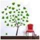 Kayra Decor 48x36 inch PVC Tree of Hearts Wall Design Stencil, KHSNT405