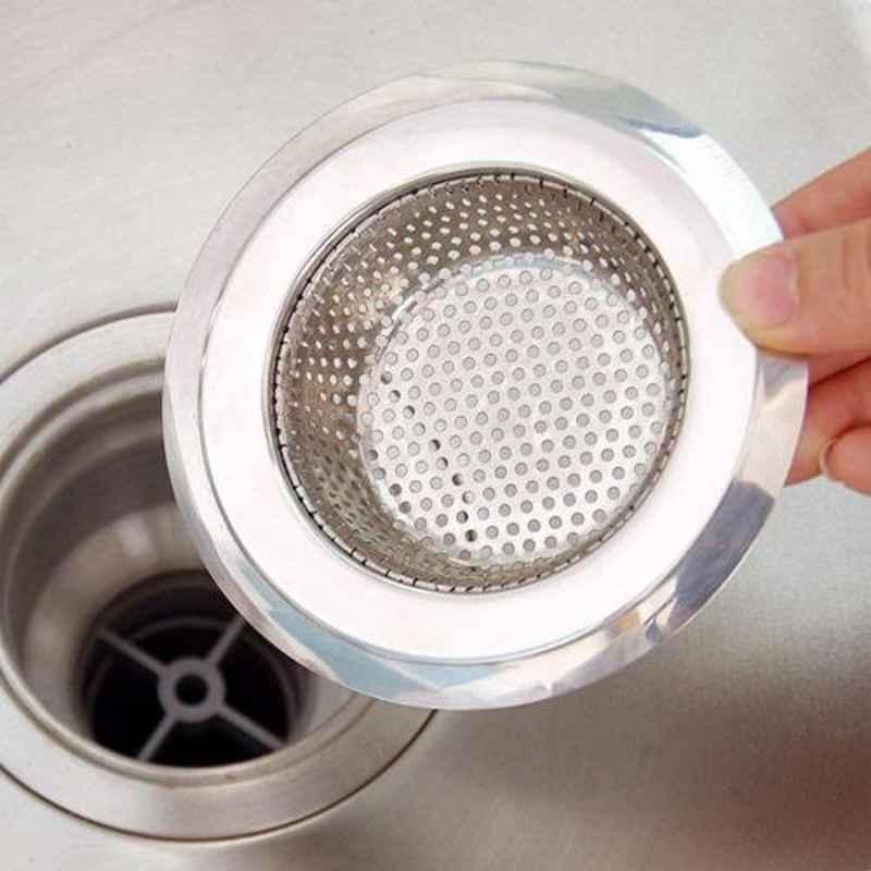 A-One Standard Stainless Steel Drain Basin Basket Filter Stopper (Pack of 2)