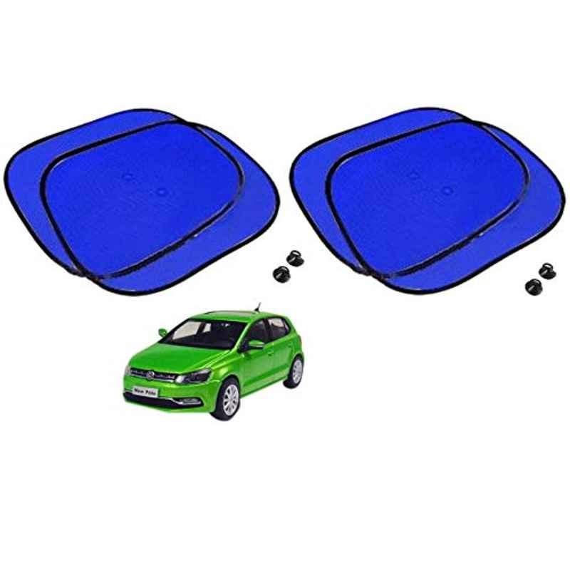 Kozdiko 4 Pcs Blue Chipkoo Car Window Sunshade Curtain Set for Volkswagen Polo Exquisite, koz_82792