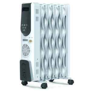 Usha OFR 9 Fin 2000W White Oil Filled Radiator Room Heater with Fan Heater & Remote Control,  4309 FSE PTC