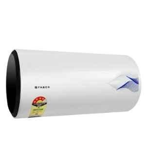 Faber Jazz 15RHS 15 Litre 2000W 8bar White Horizontal Storage Geyser with 2 Years Warranty, 119.0596.660