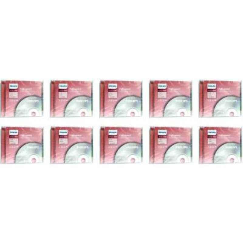 Philips 4.7GB DVD-RW 4X Speed Jewel Case DVD Rewritable, (Pack of 10)