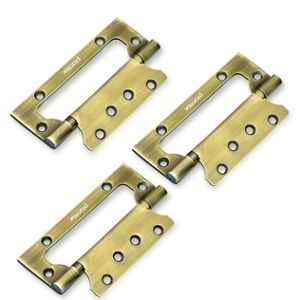 Plantex 5 inch 2.5mm Stainless Steel Antique Brass Butterfly Door Hinges (Pack of 3)