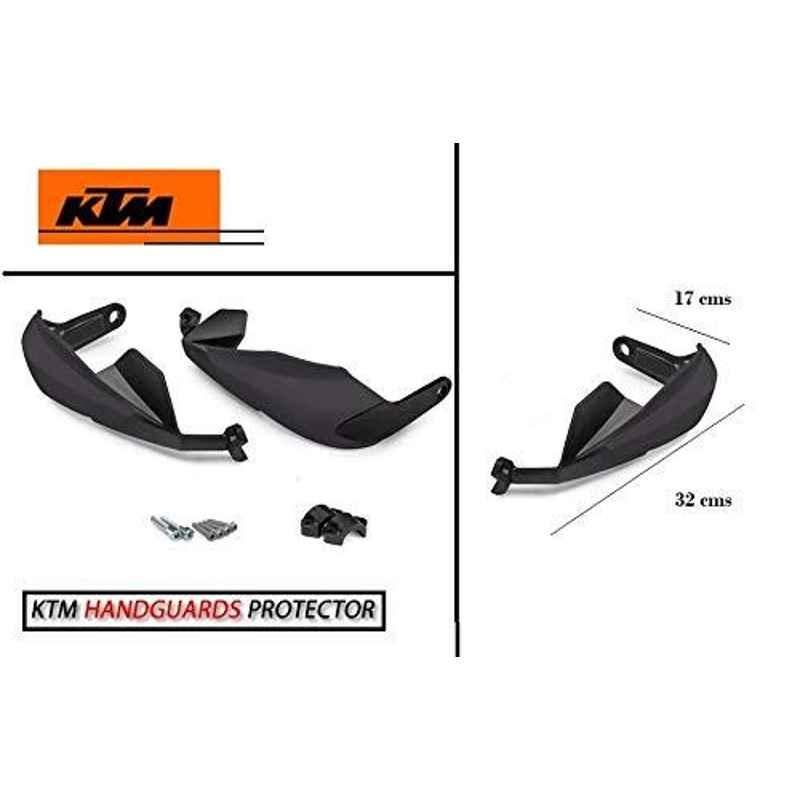 AOW Bike Hand Guard Protector Universal for All KTM Models (Pack of 2) Black Colour B-126