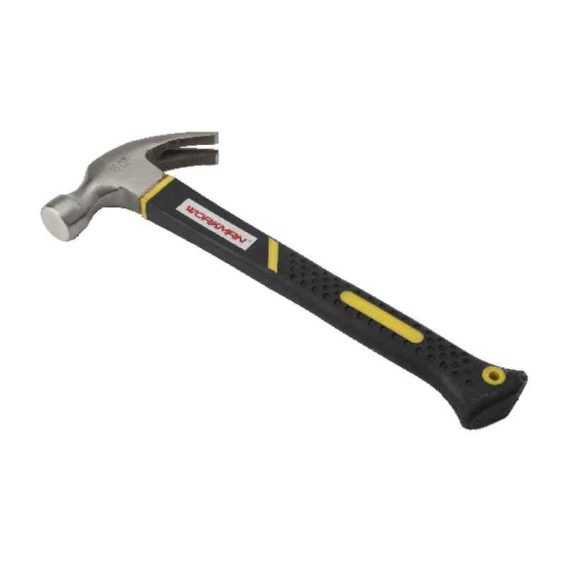 Workman 16oz Drop Forged Steel Yellow & Black Claw Hammer