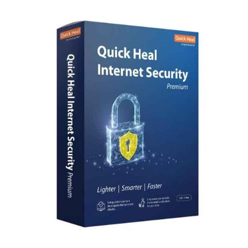 Quick Heal Internet Security Premium 1 User 1 Year with DVD