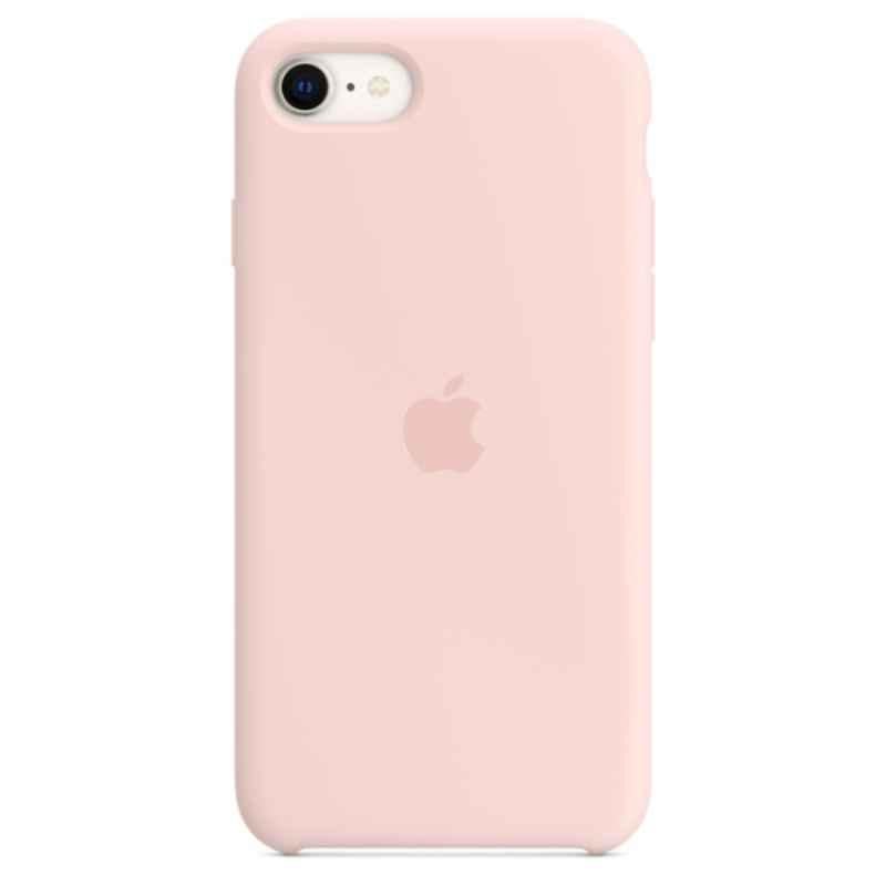 Apple iPhone SE Silicone Chalk Pink Back Case, MN6G3ZE/A