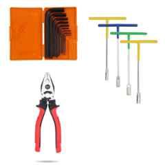 【Ｔ＆Ｔ】 Mulwark 14 PC T-handle Allen Wrench Set Metric and Standard, T