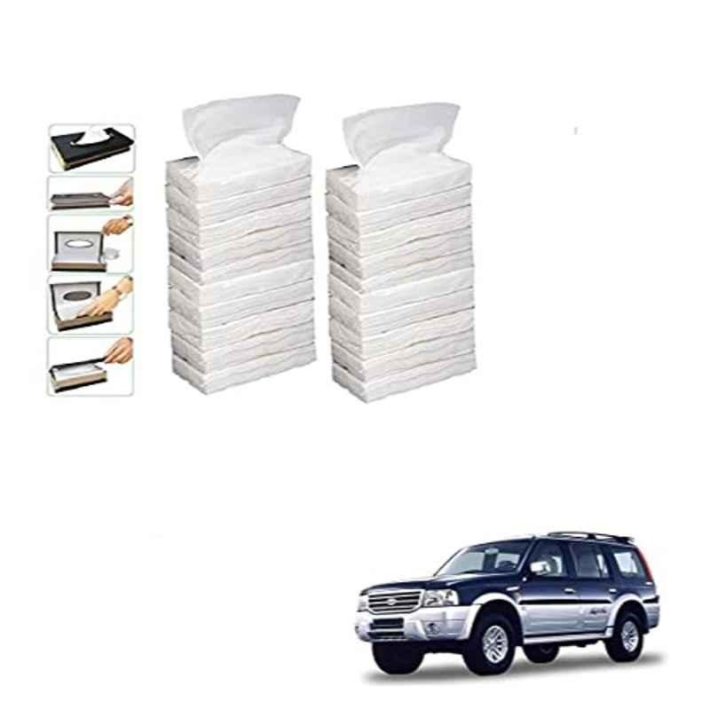 Kozdiko 100 Pulls Dispenser Box Refiller Tissue Paper with 200 Sheets for Ford Endeavour (Pack of 20)