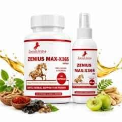 Zenius India MAX-X365 60 Pcs Capsule & 50ml Oil Kit with Ashwagandha Extract, Sandalwood, Clove & Nutmeg for Boosts Stamina, Energy, Improves Performance & Endurance