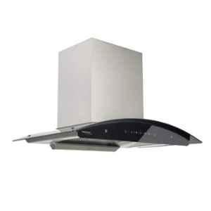 Hindware Nadia Auto Clean 90 Inox Filterless Kitchen Chimney with Motion Sensor, 517250, Size: 90 cm