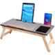 IBS 60.96x22.86x30.48cm Wooden Portable Laptop Table, DKFJDU8787D