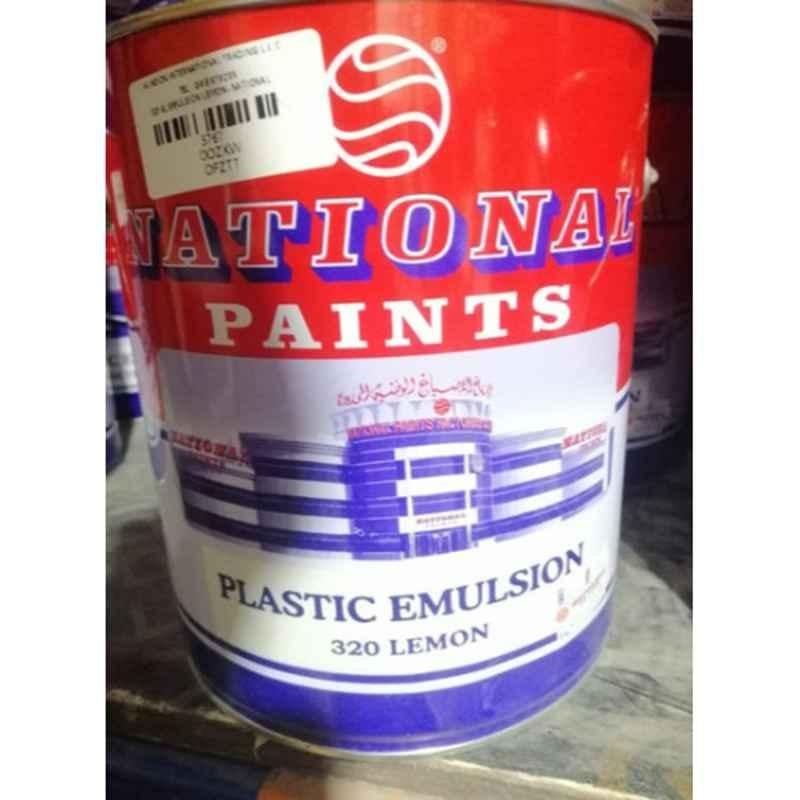 National Paints 3.6L Lemon Water Based Wall Paint, NP-320-3.6