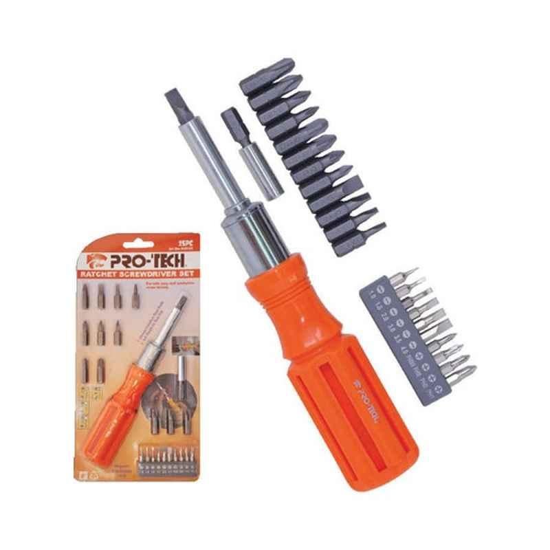 Protech 25Pcs Steel Ratchet Screwdriver Set, 545124