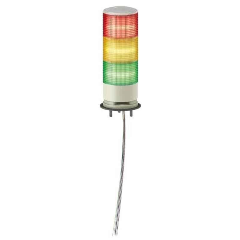 Schneider Electric 24V RAG LED Tower Light with Base Mounting & Buzzer, XVGB3SW